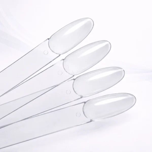 Wzornik Wachlarz Na Kole - 50 Tipsów - Przeźroczysty Migdał