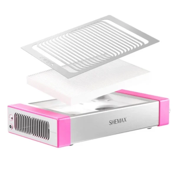 SheMax Style PRO – Neonowy Róż Pochłaniacz Pyłu do Paznokci - obrazek 2